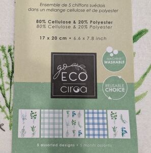 NWT Eco Ciroa Swedish Dishcloths Set of 5